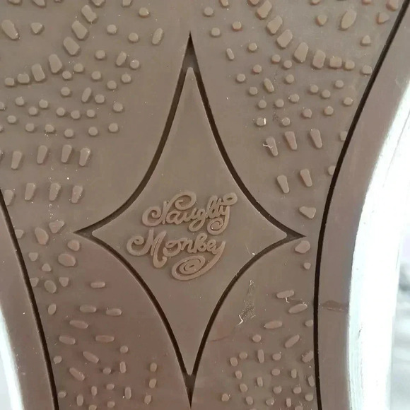 Naughty Monkey Distressed Snakeskin Print Slip On Sneakers - Picture 4 of 6